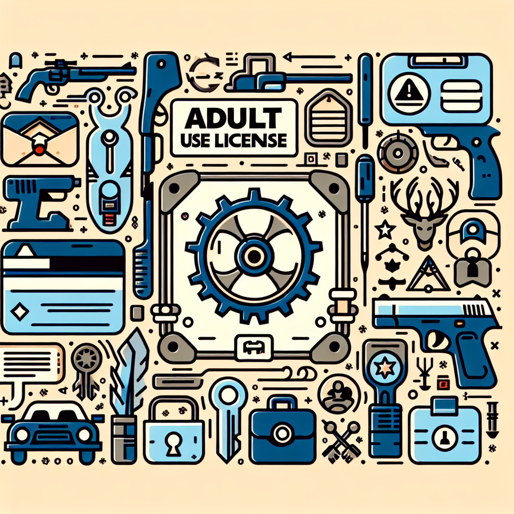 What are the adult use licenses and their types