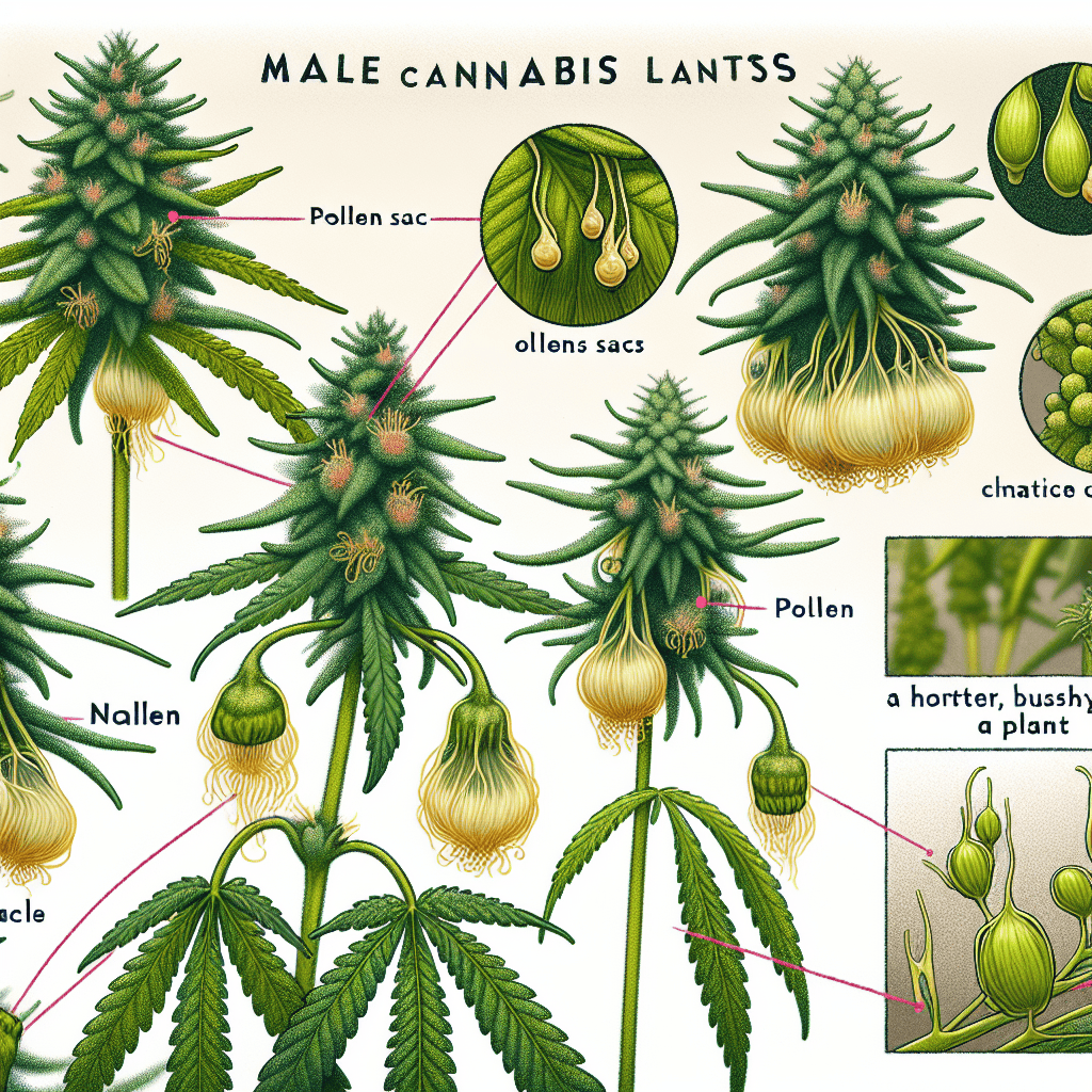 What are the early signs of male plants