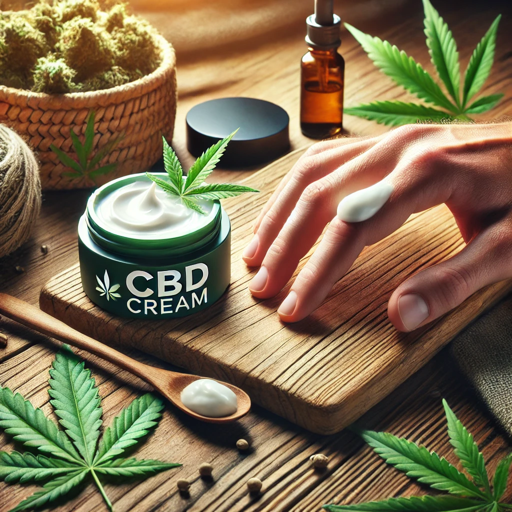 How does CBD cream help in reducing pain?